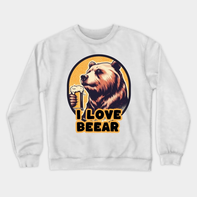 beer bear Crewneck Sweatshirt by Anthony88